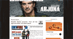 Desktop Screenshot of en.ricardo-arjona.net