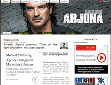 Tablet Screenshot of en.ricardo-arjona.net